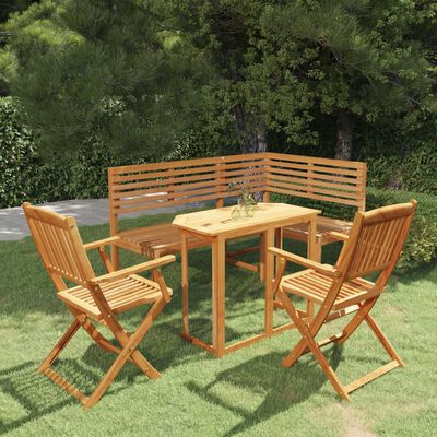 vidaXL 4-tlg. Bistro-Set Massivholz Akazie