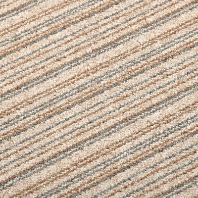 vidaXL Teppichfliesen 20 Stk. 5 m² 50x50 cm Gestreift Beige