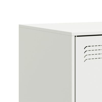 vidaXL TV-Schrank Weiß 99x39x44 cm Stahl