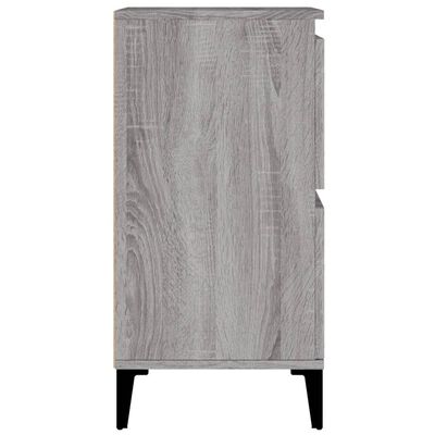 vidaXL Sideboards 3 Stk. Grau Sonoma 60x35x70 cm Holzwerkstoff