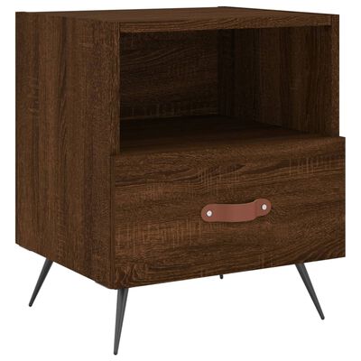 vidaXL Nachttische 2Stk. Braun Eichen-Optik 40x35x47,5cm Holzwerkstoff