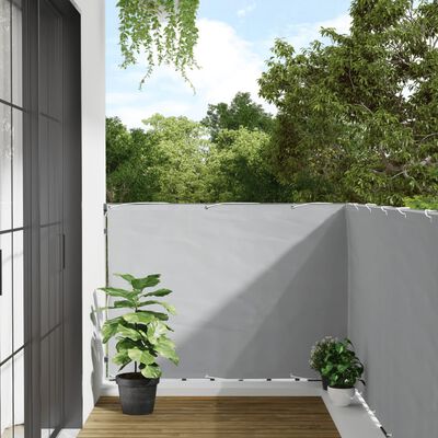 vidaXL Balkon-Sichtschutz Grau 600x120 cm PVC