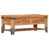 vidaXL Couchtisch 110x52x45 cm Massivholz Akazie