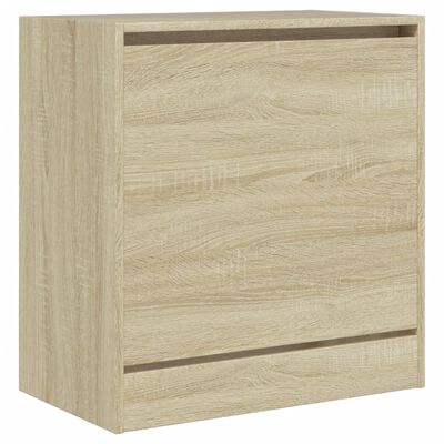 vidaXL Schuhschrank Sonoma-Eiche 60x34x63,5 cm Holzwerkstoff