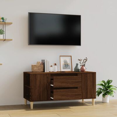 vidaXL TV-Schrank Braun Eichen-Optik 102x44,5x50 cm Holzwerkstoff