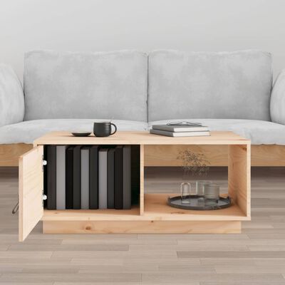 vidaXL Couchtisch 80x50x35,5 cm Massivholz Kiefer