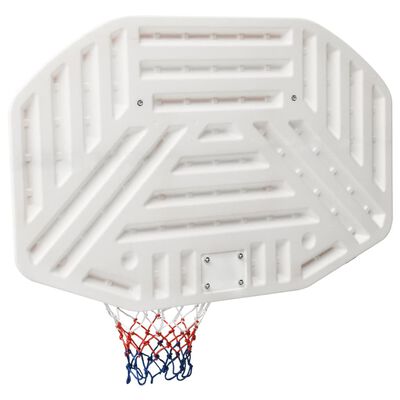 vidaXL Basketballkorb Weiß 109x71x3 cm Polyethylen