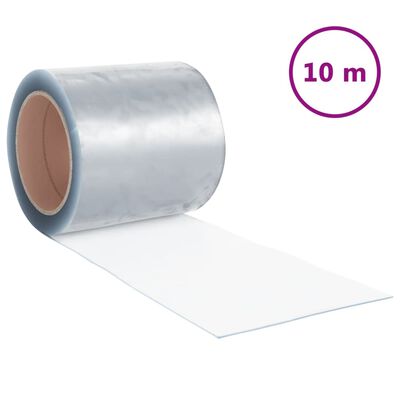 vidaXL Türvorhang Transparent 200x1,6 mm 10 m PVC