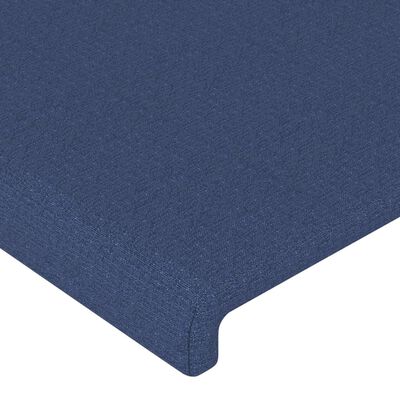 vidaXL Bettgestell ohne Matratze Blau 180x200 cm Stoff