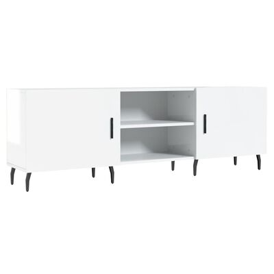 vidaXL TV-Schrank Hochglanz-Weiß 150x30x50 cm Holzwerkstoff