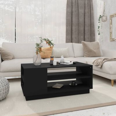 vidaXL Couchtisch Schwarz 102x55x43 cm Holzwerkstoff