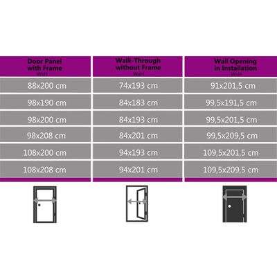 vidaXL Haustür Weiß 108x208 cm PVC