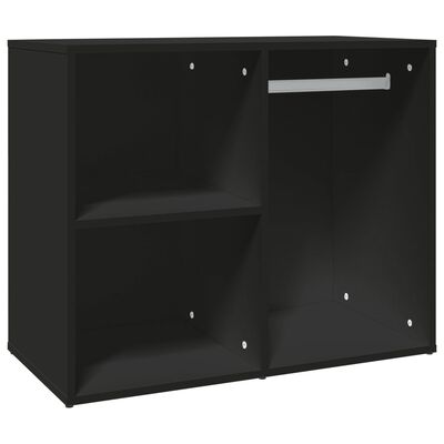 vidaXL Regal für Schminktisch Schwarz 80x40x65 cm Holzwerkstoff