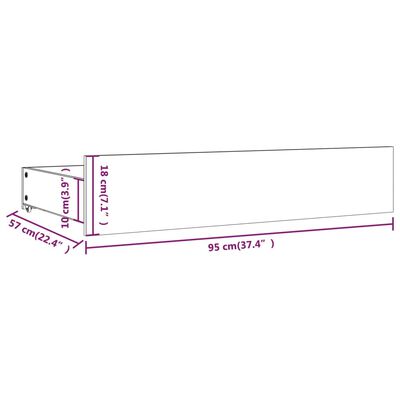 vidaXL Bett mit Schubladen Grau 150x200 cm