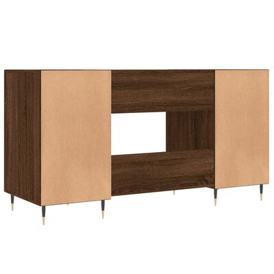 vidaXL Schreibtisch Braun Eichen-Optik 140x50x75 cm Holzwerkstoff