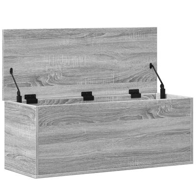 vidaXL Truhe Grau Sonoma 90x35x35 cm Holzwerkstoff