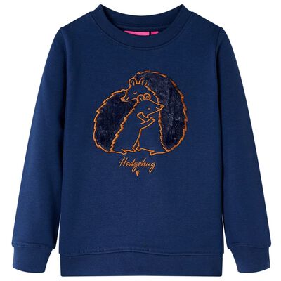 Kinder-Sweatshirt Marineblau 140