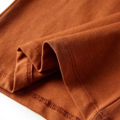 Kinder-Langarmshirt Cognac 116