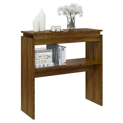 vidaXL Konsolentisch Braun Eichen-Optik 80x30x80 cm Holzwerkstoff