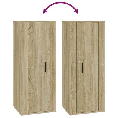 vidaXL TV-Wandschrank Sonoma-Eiche 40x34,5x100 cm