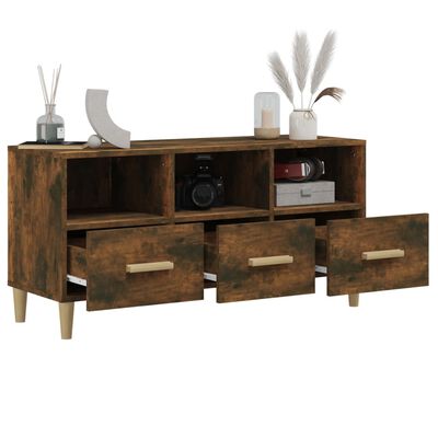 vidaXL TV-Schrank Räuchereiche 102x36x50 cm Holzwerkstoff