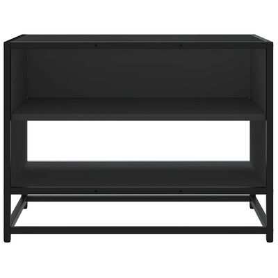 vidaXL TV-Schrank Schwarz 61x40x46 cm Holzwerkstoff und Metall