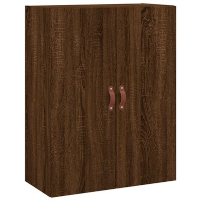 vidaXL Wandschrank Braun Eichen-Optik 69,5x34x90 cm