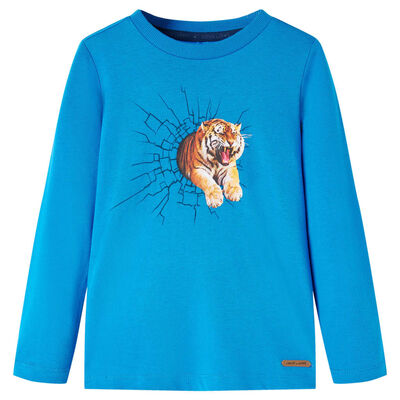 Kinder-Langarmshirt Kobaltblau 104