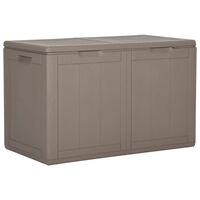 vidaXL Garten-Aufbewahrungsbox 180 L Braun PP Rattan