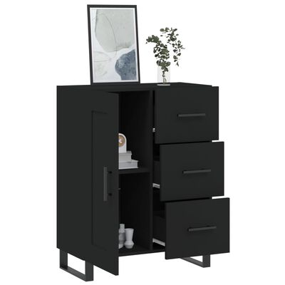 vidaXL Sideboard Schwarz 69,5x34x90 cm Holzwerkstoff