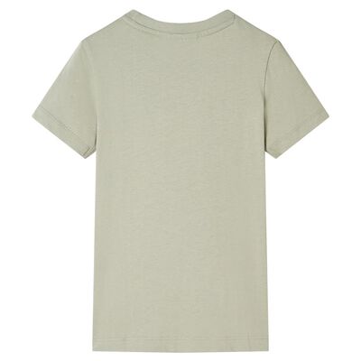 Kinder-T-Shirt Helles Khaki 116