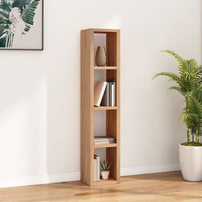 vidaXL Bücherregal 35x30x168 cm Massivholz Teak