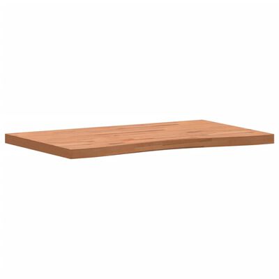 vidaXL Schreibtischplatte 100x(55-60)x4 cm Massivholz Buche