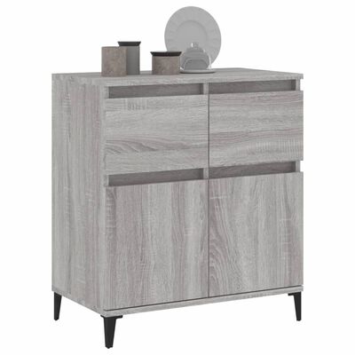 vidaXL Sideboard Grau Sonoma 60x35x70 cm Holzwerkstoff