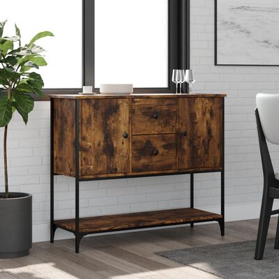 vidaXL Sideboard Räuchereiche 100x36x85 cm Holzwerkstoff