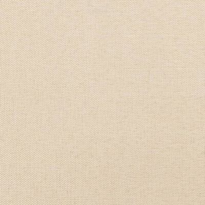 vidaXL Bettgestell ohne Matratze Creme 180x200 cm Stoff