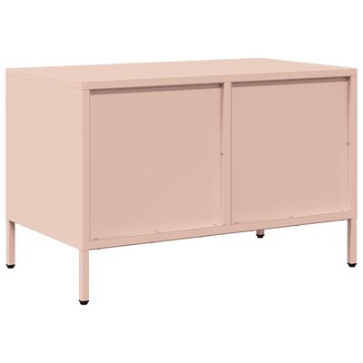 vidaXL TV-Schrank Rosa 68x39x43,5 cm Kaltgewalzter Stahl