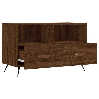 vidaXL TV-Schrank Braun Eichen-Optik 80x36x50 cm Holzwerkstoff