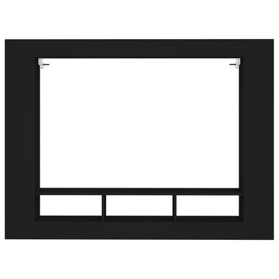 vidaXL TV-Schrank Schwarz 152x22x113 cm Holzwerkstoff