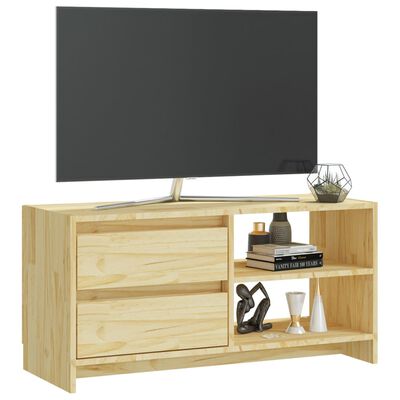 vidaXL TV-Schrank 80x31x39 cm Massivholz Kiefer