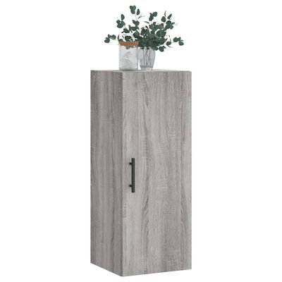 vidaXL Wandschrank Grau Sonoma 34,5x34x90 cm