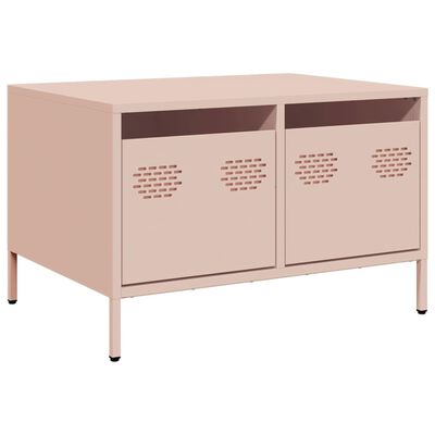 vidaXL TV-Schrank Rosa 68x50x43,5 cm Kaltgewalzter Stahl