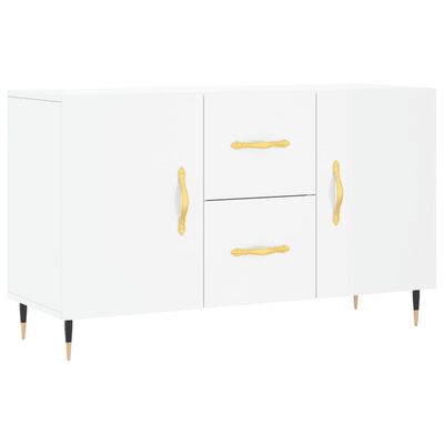 vidaXL Sideboard Hochglanz-Weiß 100x36x60 cm Holzwerkstoff