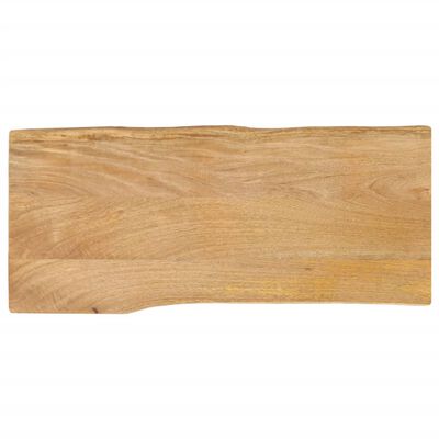 vidaXL Tischplatte mit Baumkante 100x40x3,8 cm Massivholz Mango