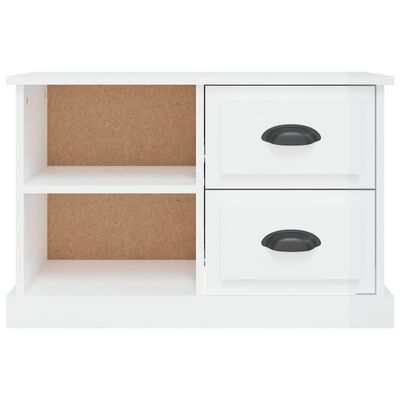 vidaXL TV-Schrank Hochglanz-Weiß 73x35,5x47,5 cm Holzwerkstoff