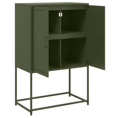 vidaXL TV-Schrank Olivgrün 68x39x60,5 cm Stahl