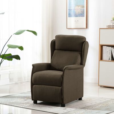 vidaXL Relaxsessel Braun Stoff