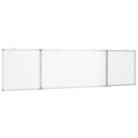 vidaXL Magnetisches Whiteboard Klappbar 160x40x1,7 cm Aluminium