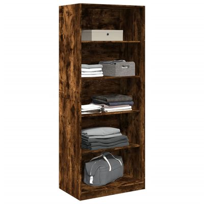 vidaXL Kleiderschrank Räuchereiche 80x50x200 cm Holzwerkstoffs