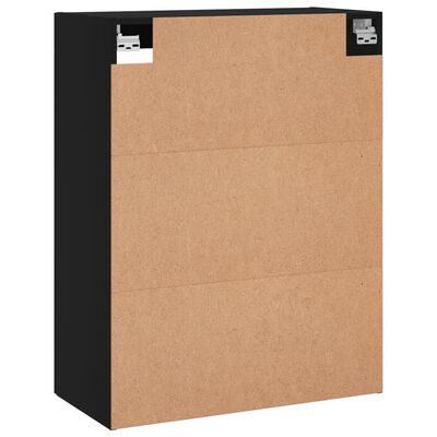 vidaXL Wandschrank Schwarz 69,5x34x90 cm